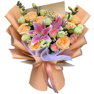 泸州11朵玫瑰桔梗百合，陪你每个季节